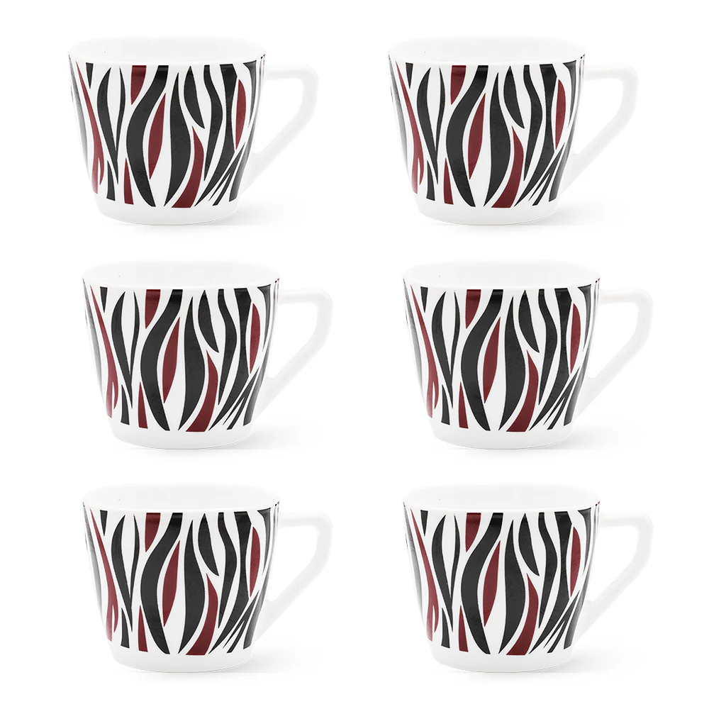 Larah By Borosil Rocky Brown Cup Set