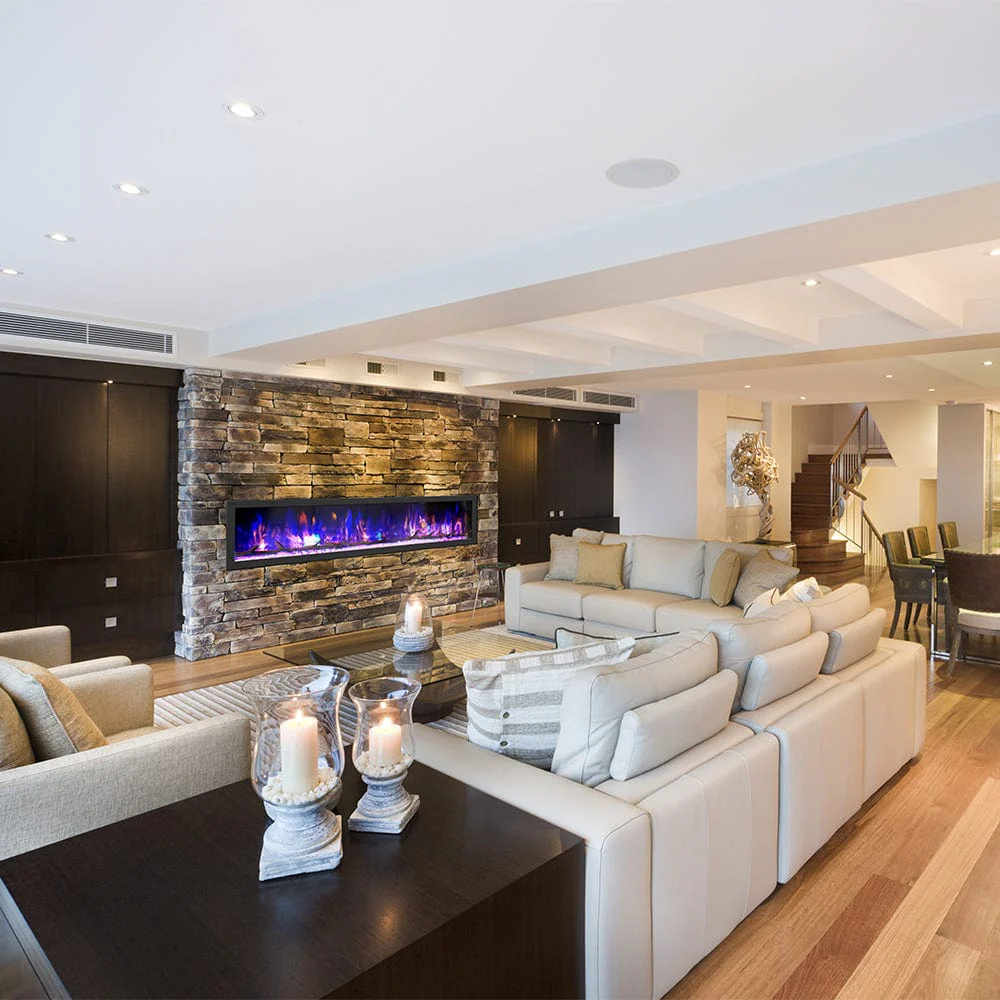 Dynasty 82-in Cascade Linear Electric Fireplace