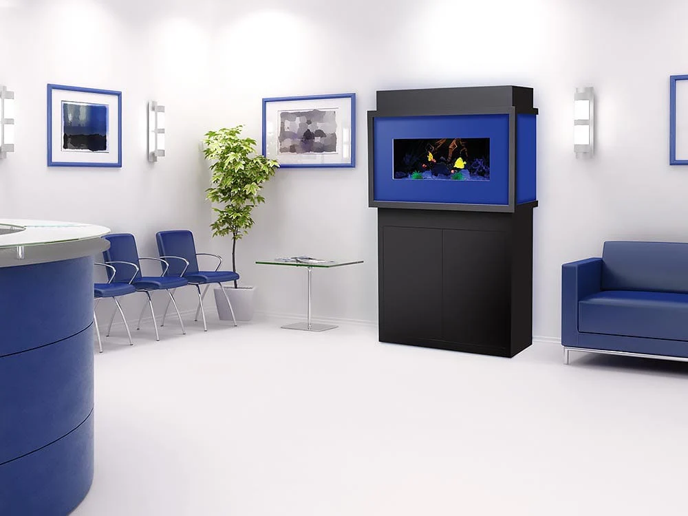 Dimplex Opti-V Electric Aquarium Mantel Package in Black