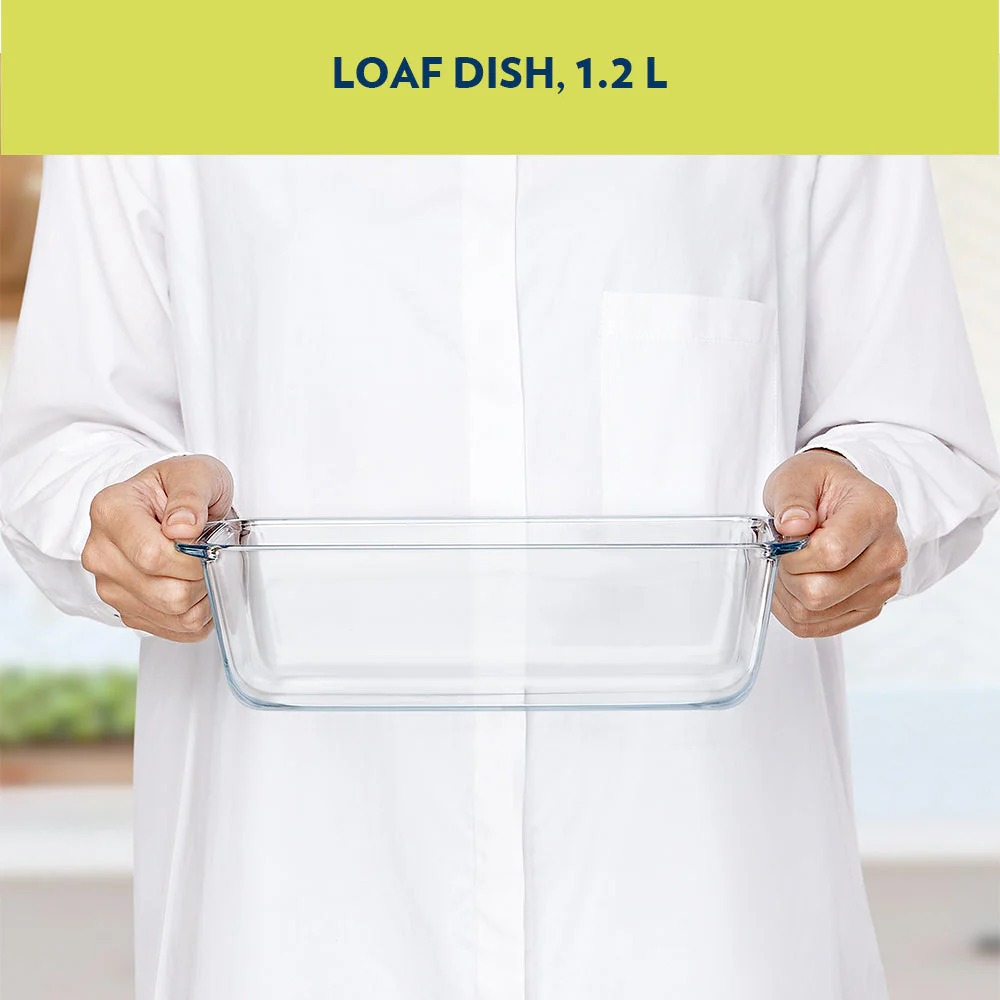 Borosil Loaf Baking Dish, 1.2L