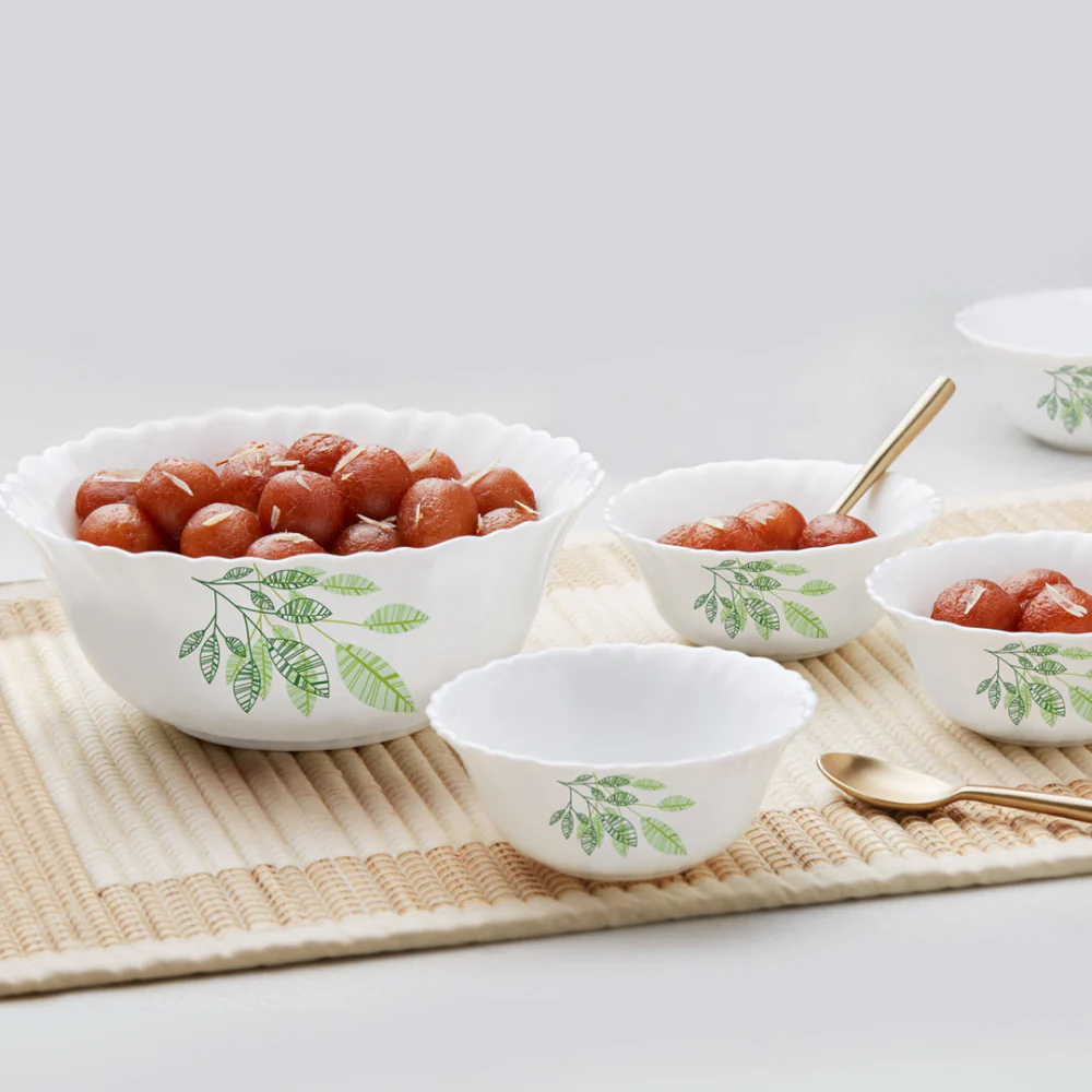 Larah by Borosil Fauna 5 pc Pudding Set