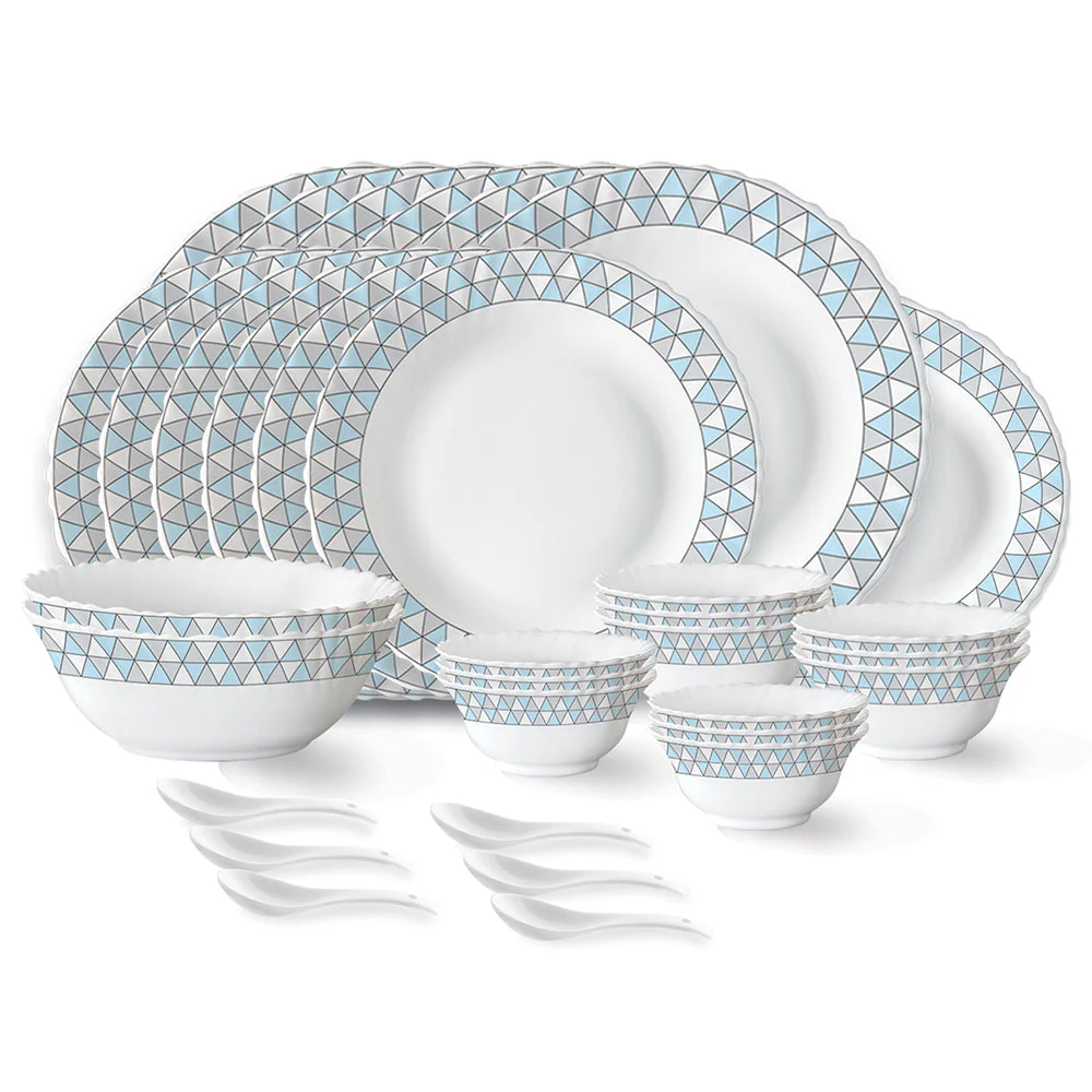 Larah by Borosil Weave Dinner Set, 27 pc