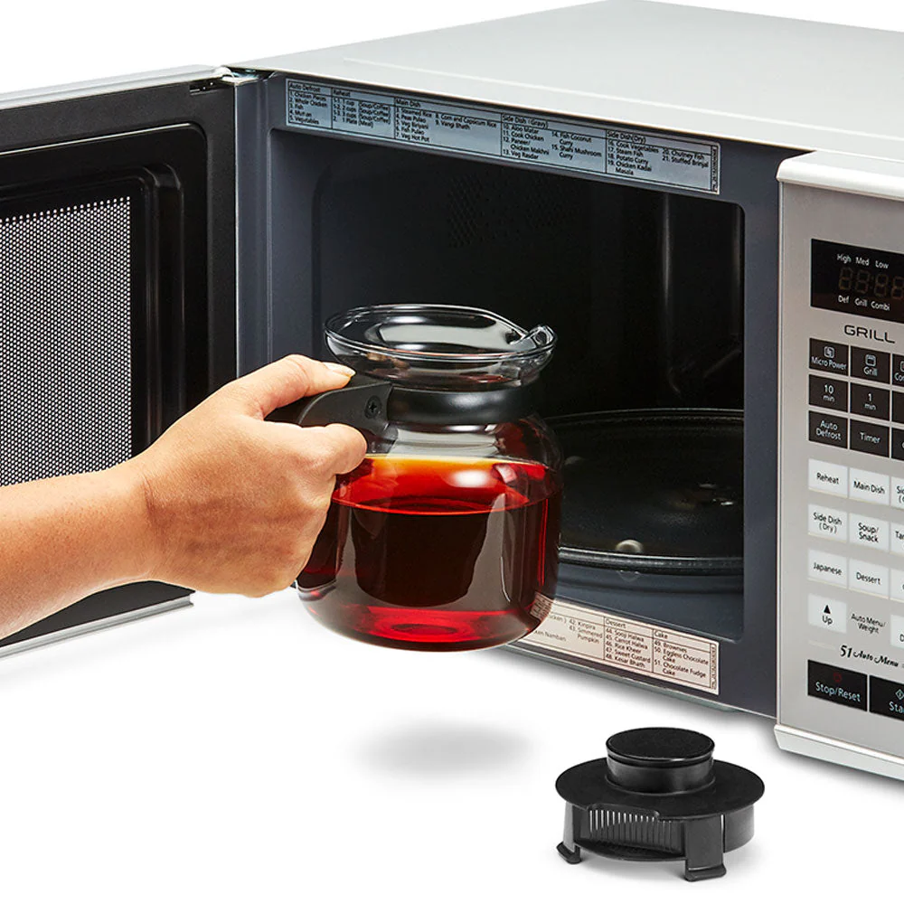 Borosil Classic Tea Set-Large, 1L Carafe + 6 Mugs