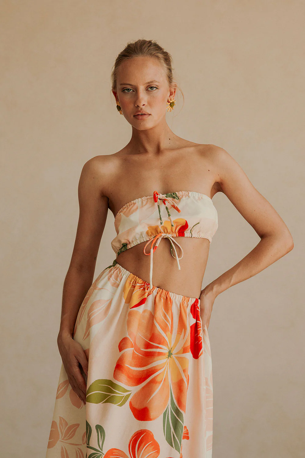 SAMPLE-Fei Dress - Petal Scarf