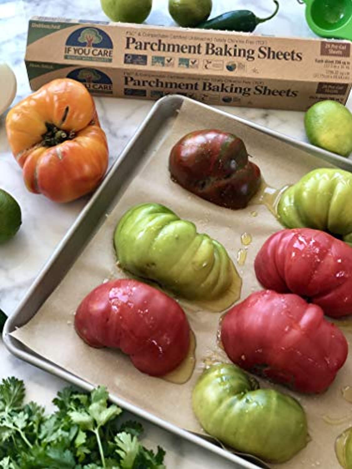 Unbleached FSC Certified Parchment Baking Sheets, 24-count, Pack of 12