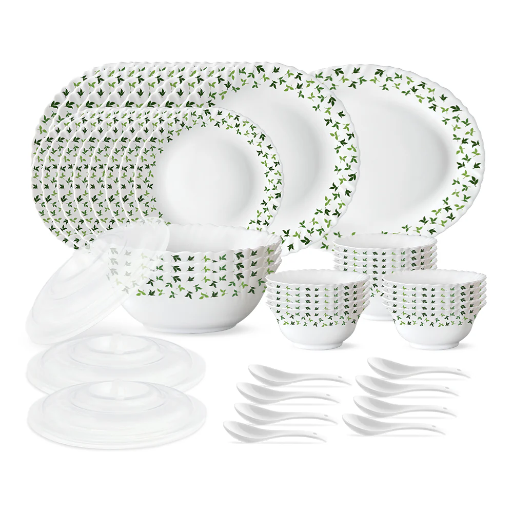 Larah by Borosil Sage 47 pc Dinner Set
