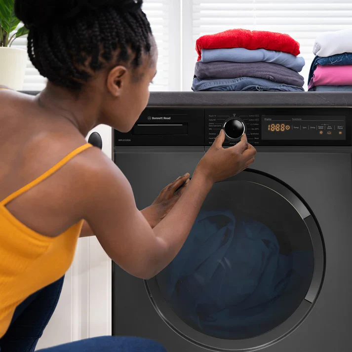 Bennett Read 7kg Eco-Touch Front Loader Washing Machine Dark Grey
