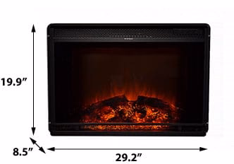 Touchstone 28-In Edgeline Plug-In Electric Fireplace Insert