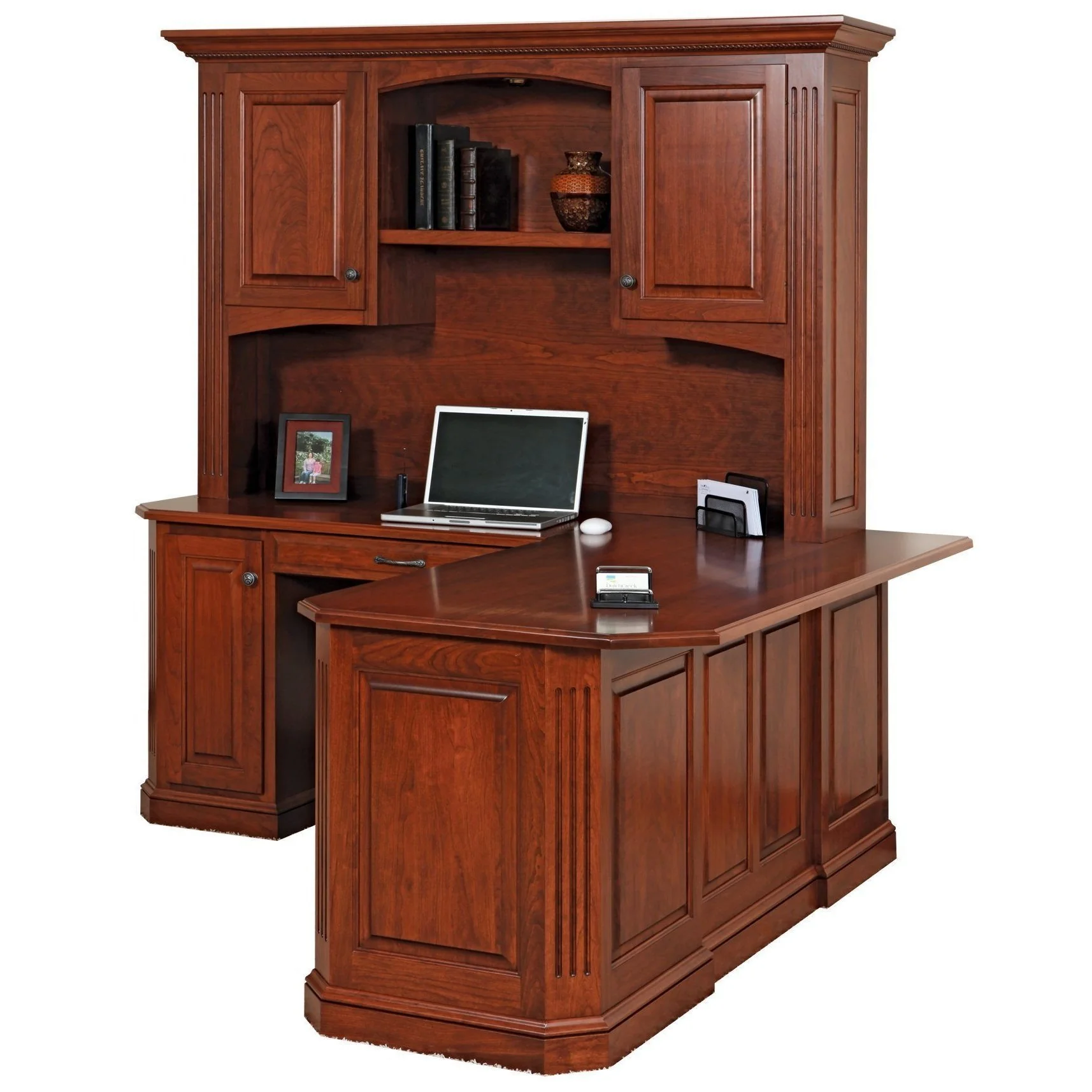 Amish Buckingham Corner Desk & Hutch