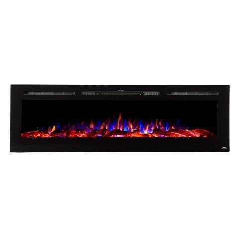 The Sideline 72 Inch Recessed Smart Electric Fireplace 80015