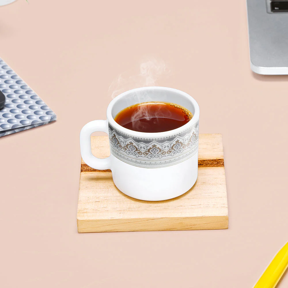 Larah by Borosil Classic Mug Set, 240ml x 2