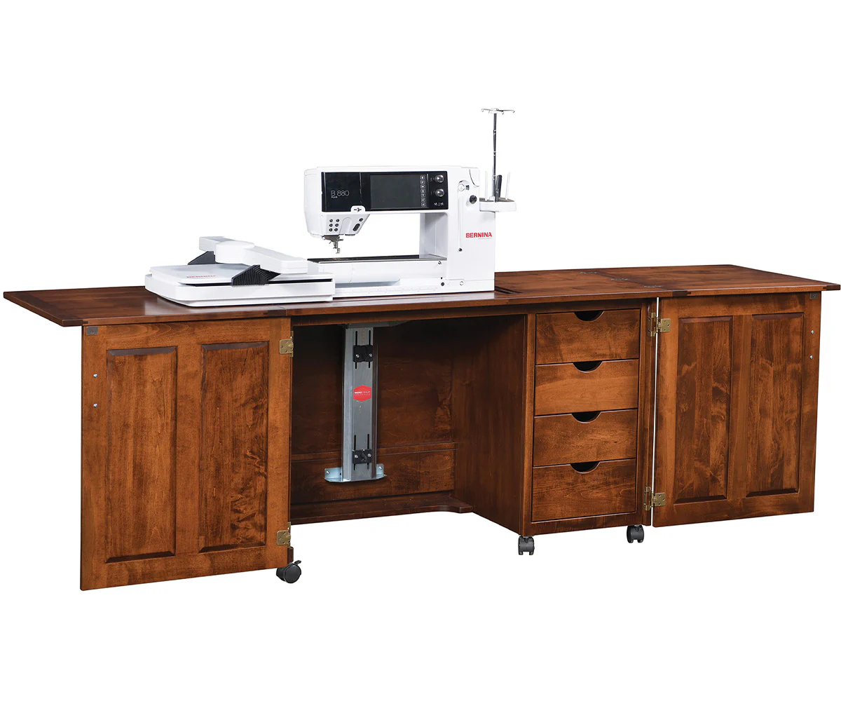 Amish Extra Large Double Door Sewing Cabinets