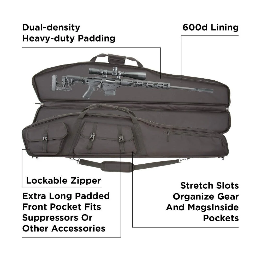 Allen 10949 Tac-Six Velocity Rifle Case 3 Pockets 55