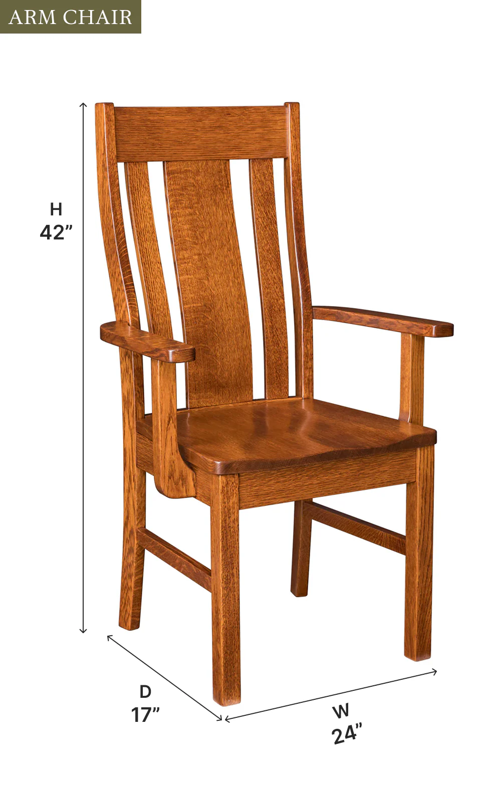 Amish Gurnee Dining Chair - Quick Ship