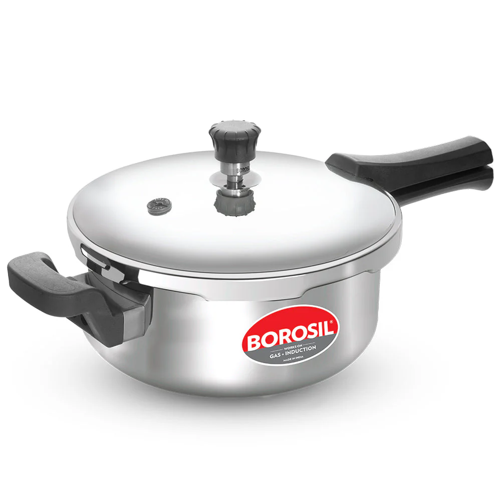 Borosil Presto Tri-Ply Outer Lid Pressure Cooker, 3L