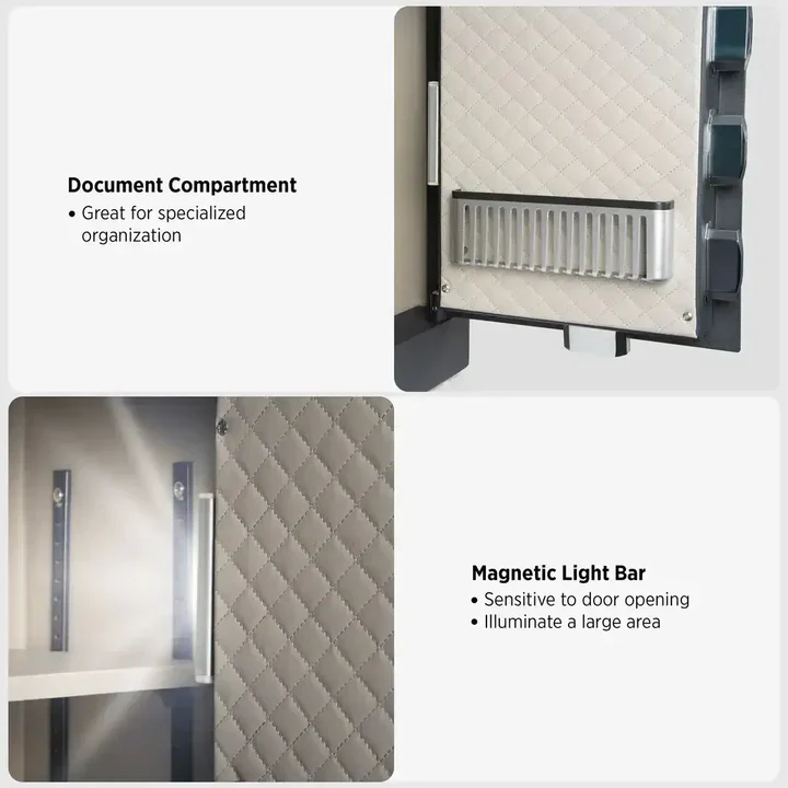 IslandSafe CBE45-BLK Biometric Security Safe