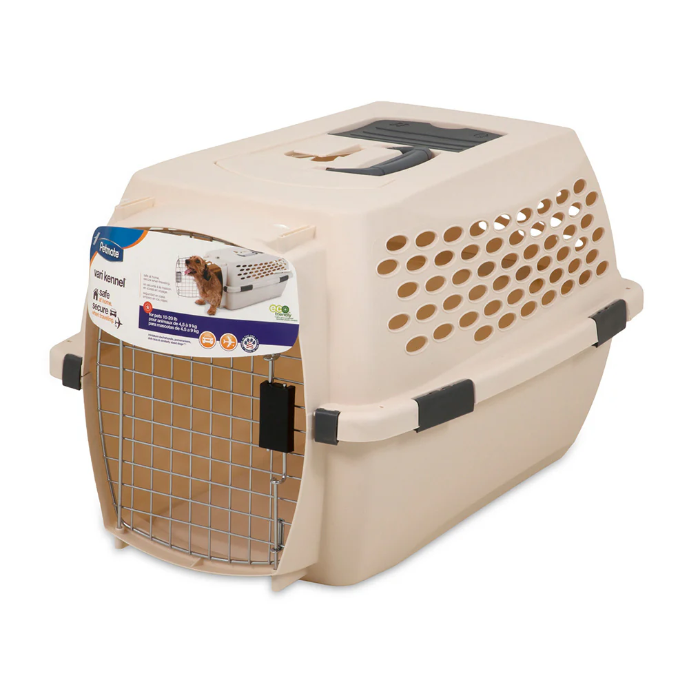 Petmate® Vari Kennel Taupe/Black Color 30-50 Lbs