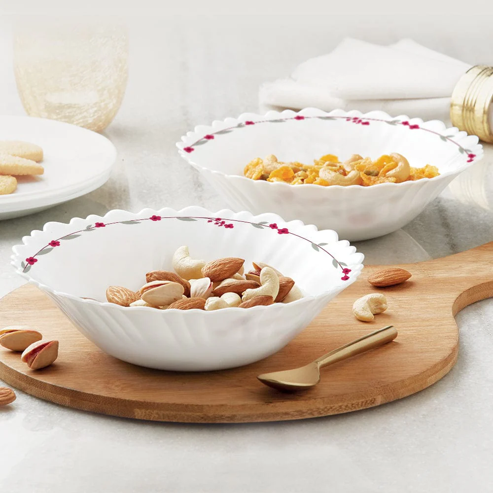 Larah by Borosil Verona Multipurpose Bowl, 2 pc Set