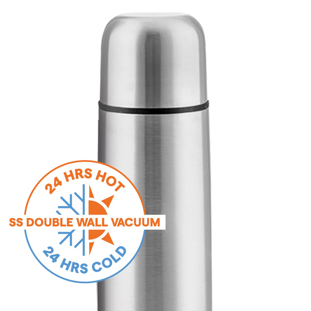 Borosil Thermo Flask, Black-CP