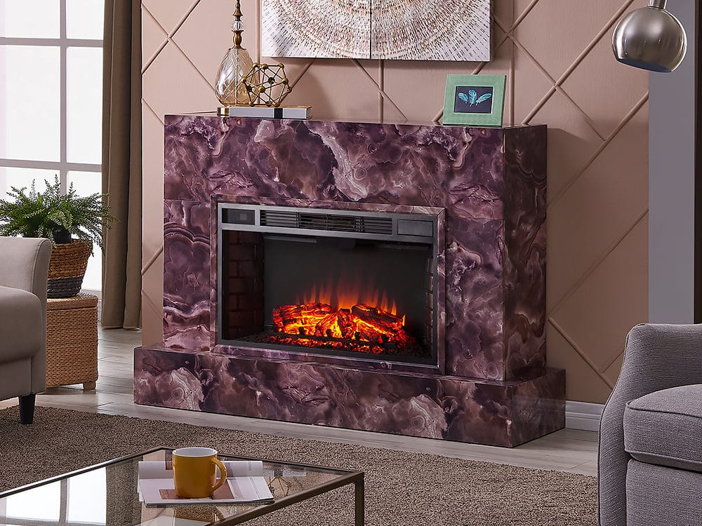 Torvelle Electric Fireplace TV Stand in Multi-Color