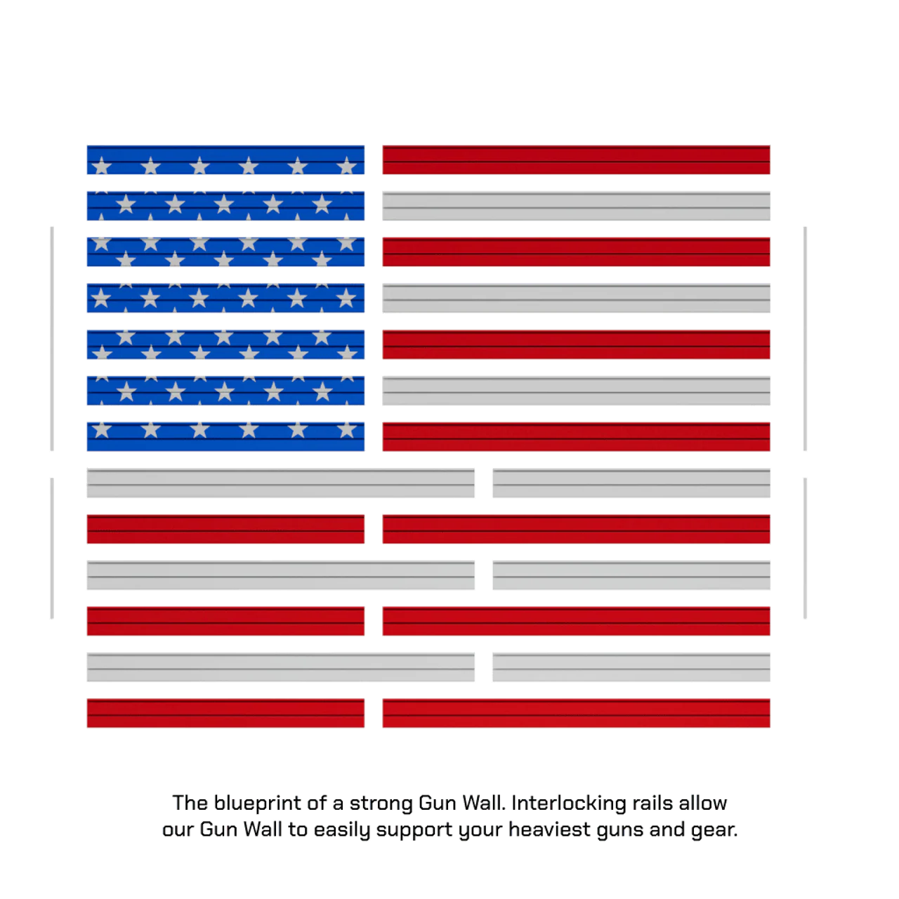 Hold Up Displays Patriot Wall Display Package HD116-F