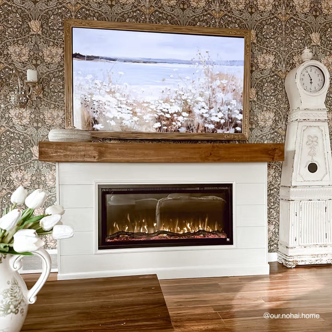 Sideline Elite 42 Inch Recessed Smart Electric Fireplace with Alexa Built-in 80068