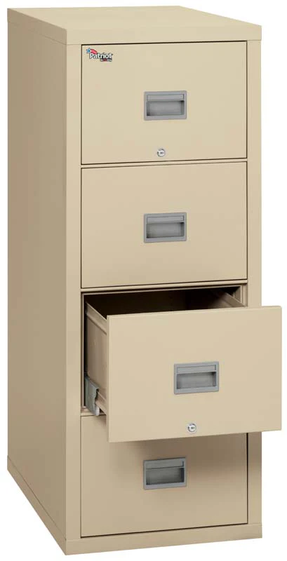 FireKing 4P1825-C 4 Drawer Patriot Vertical File Cabinet (Legal/Letter)