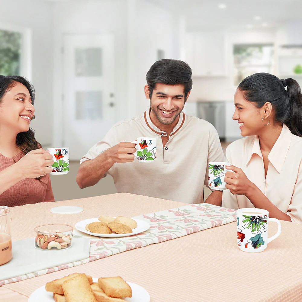 Larah by Borosil Bali Mug Set, 240ml x 2