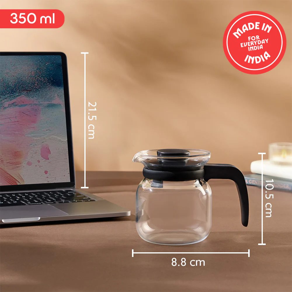 Borosil Carafe w Inbuilt Strainer, 350ml
