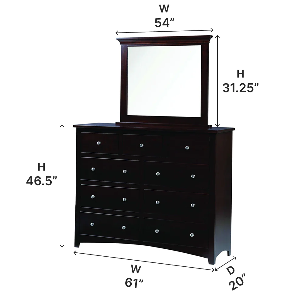Amish Ellington Tall Dresser