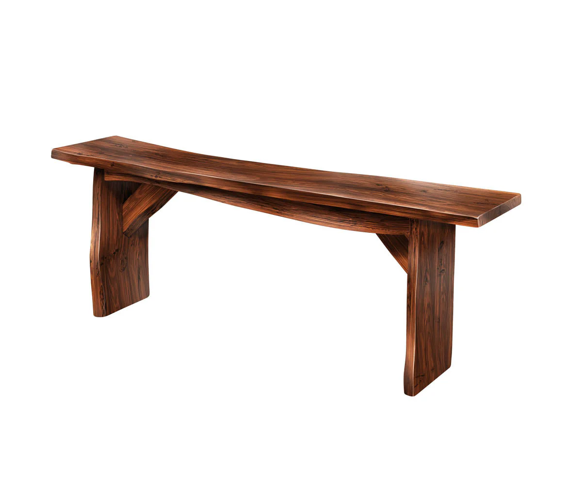 Amish Live Edge Bench