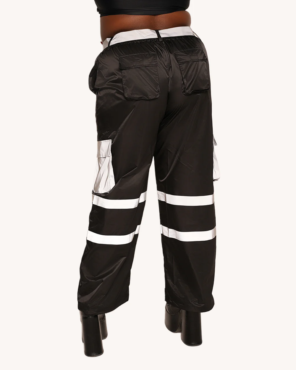 Post-Party Glow Reflective Wide Legged Pants