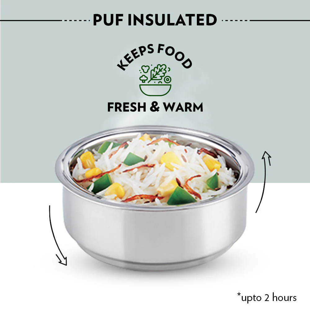 Borosil Carryfresh Lunchbox, Set of 3, (475ml x 1) + (280ml x 2)