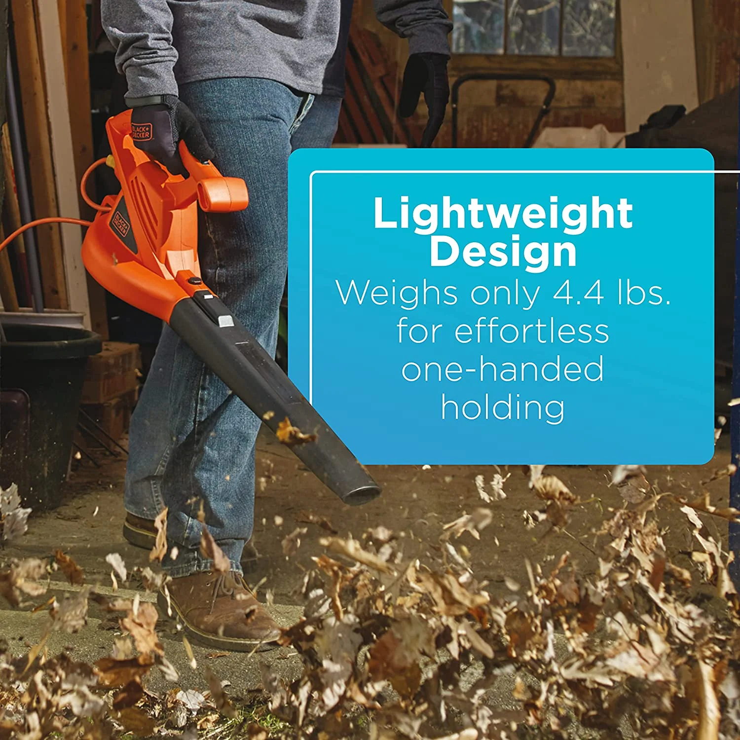 Electric Leaf Blower, 7-Amp