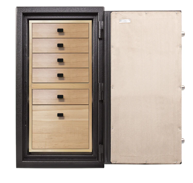 AMSEC BF3416 Burglar & Fire Jewelry Safe with Six Drawer Jewelry Cabinets