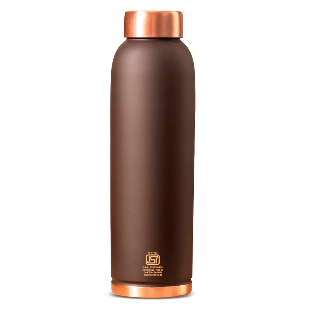 Borosil Eco Copper Bottle, Brown, 1L