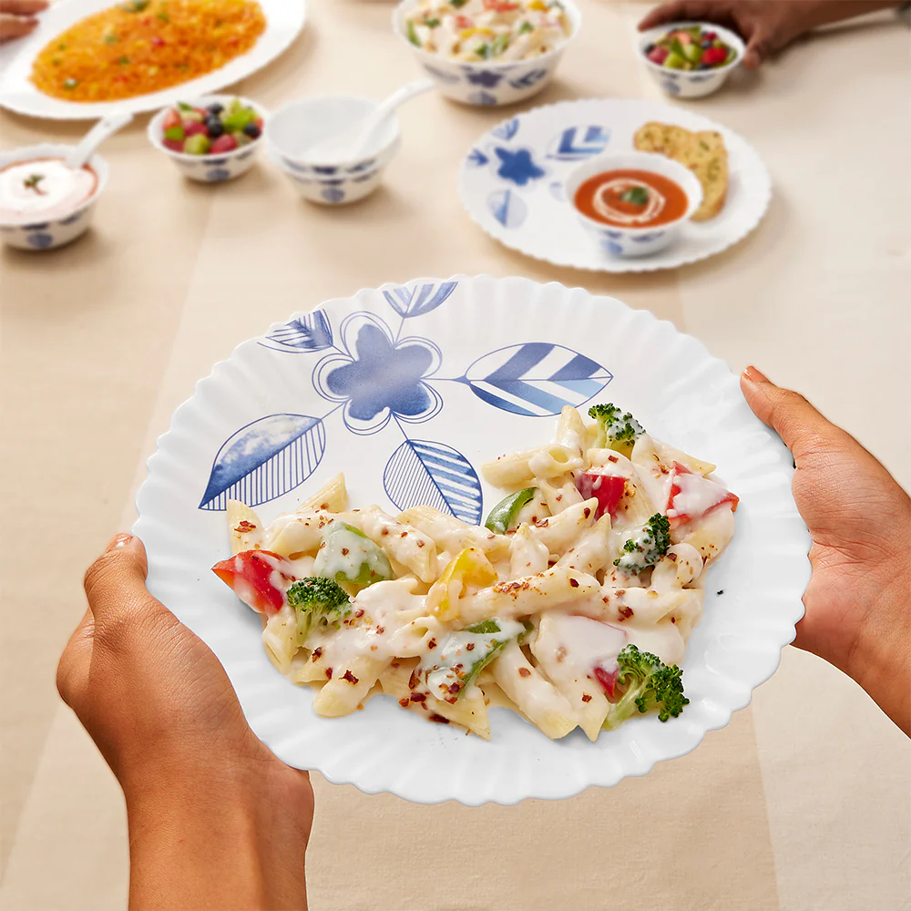 Larah by Borosil Morning Glory 19 pc Dinner Set