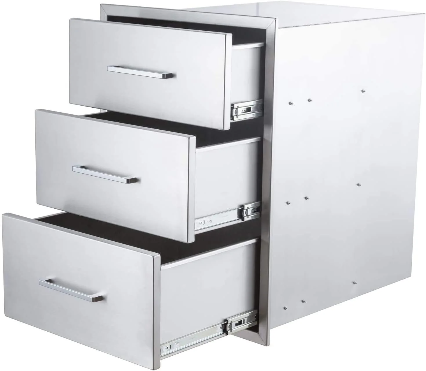 Outdoor Kitchen Drawers Stainless Steel 3-Drawer BBQ Drawer 18