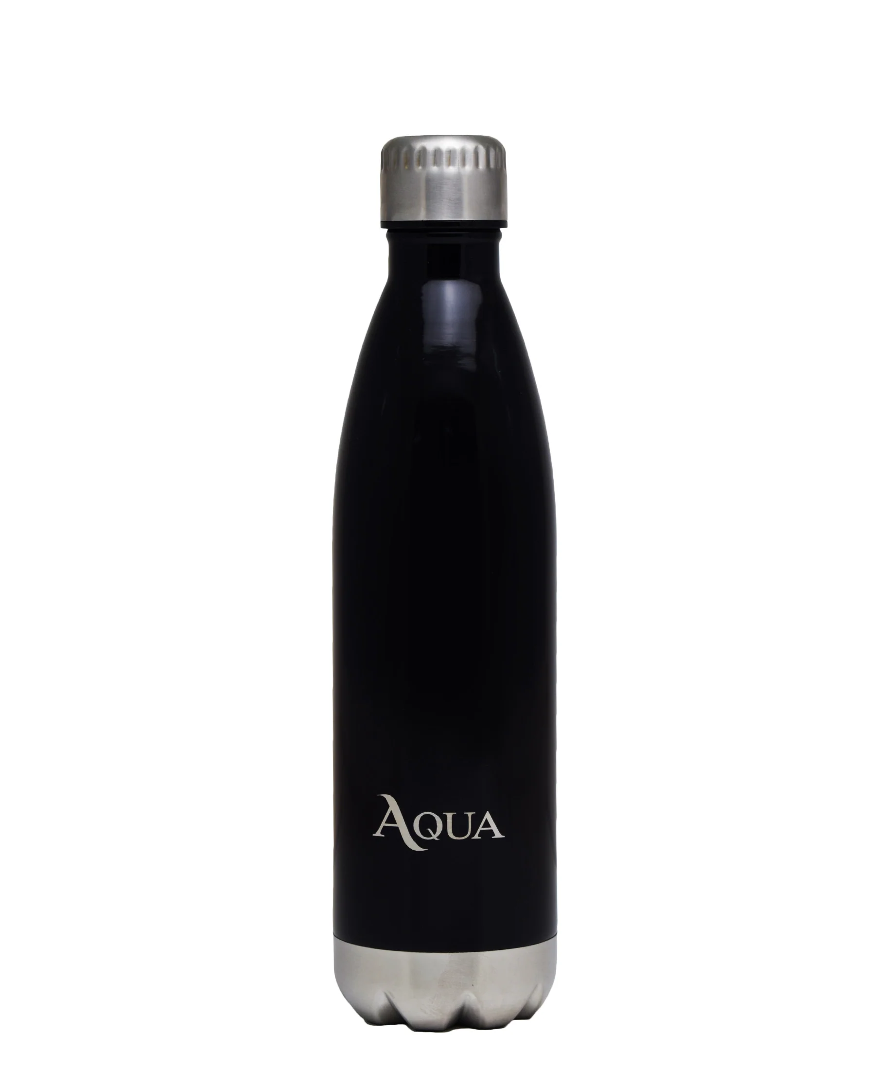 Aqua Double Wall Insulated 500ml Flask - Black