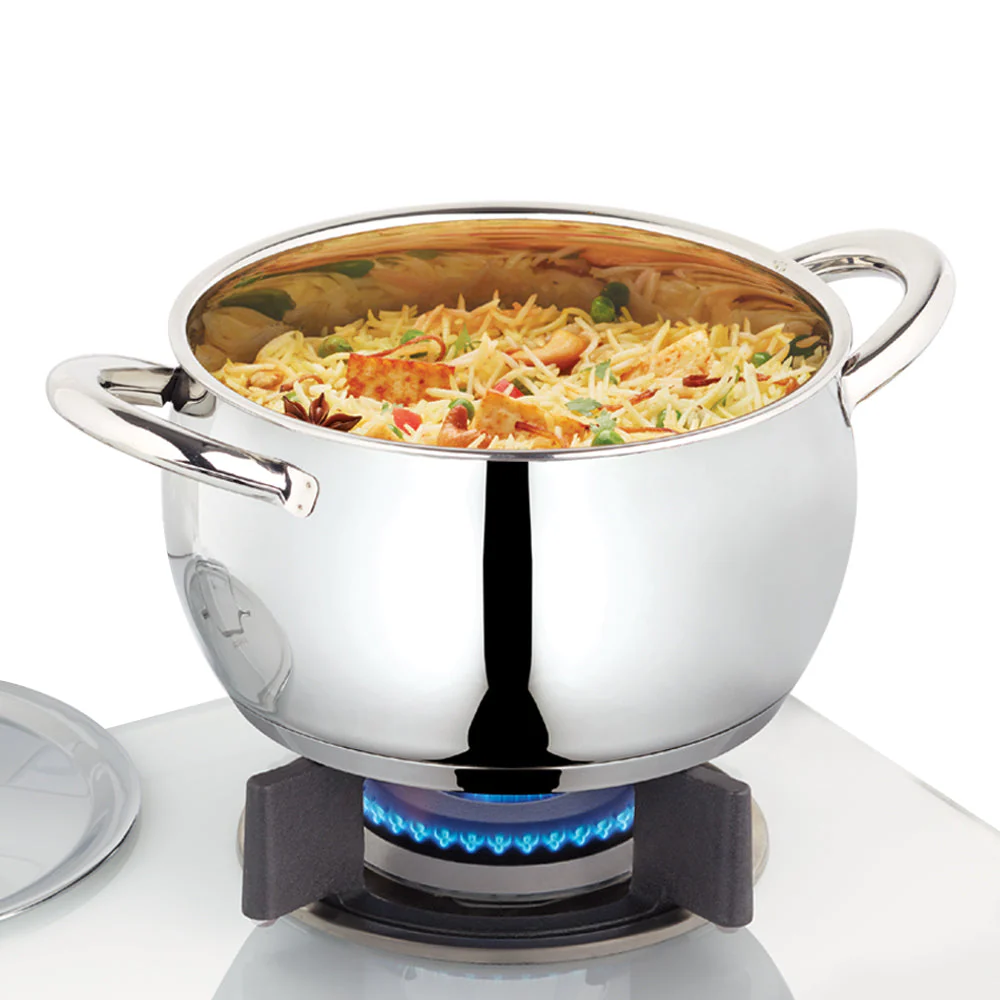 Borosil Cookfresh SS Handi Casserole + Lid, 4L