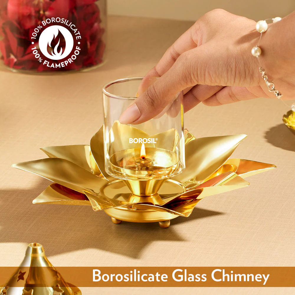 Borosil Kamal Akhand Diya, Small