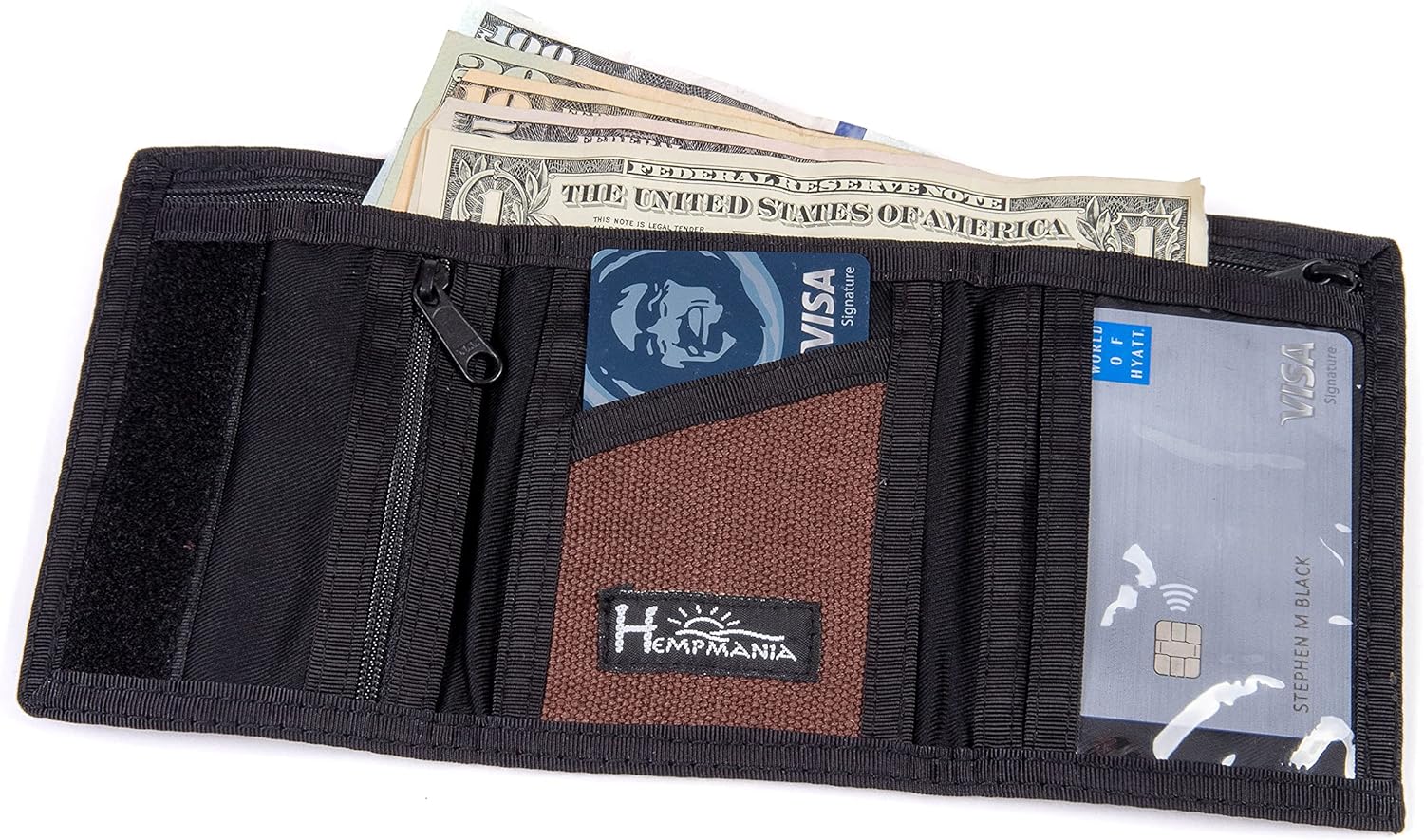 Eight Compartment Tri-fold Wallet - Hemp Made