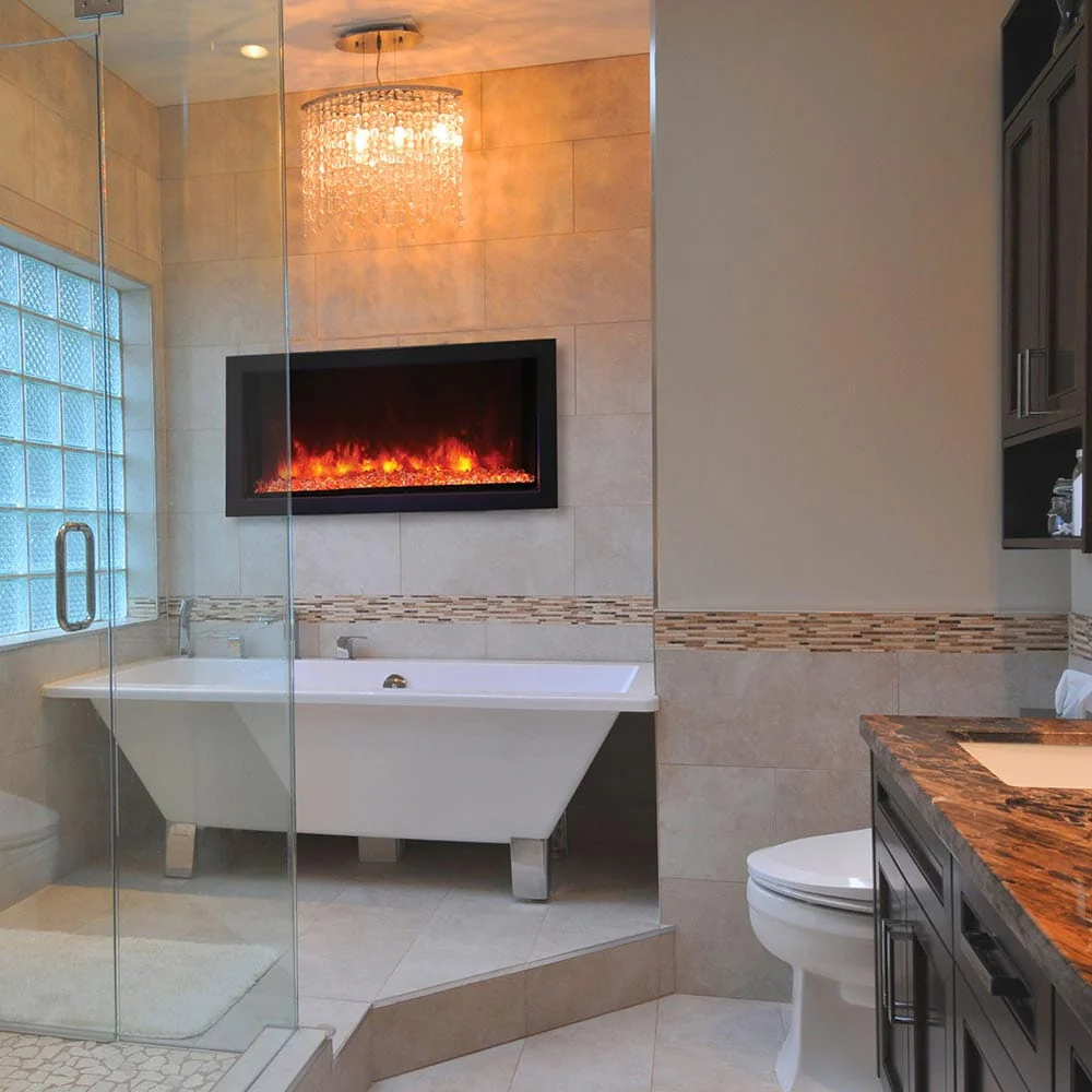 Amantii Panorama Series 30-In Extra Slim Built-In Electric Fireplace