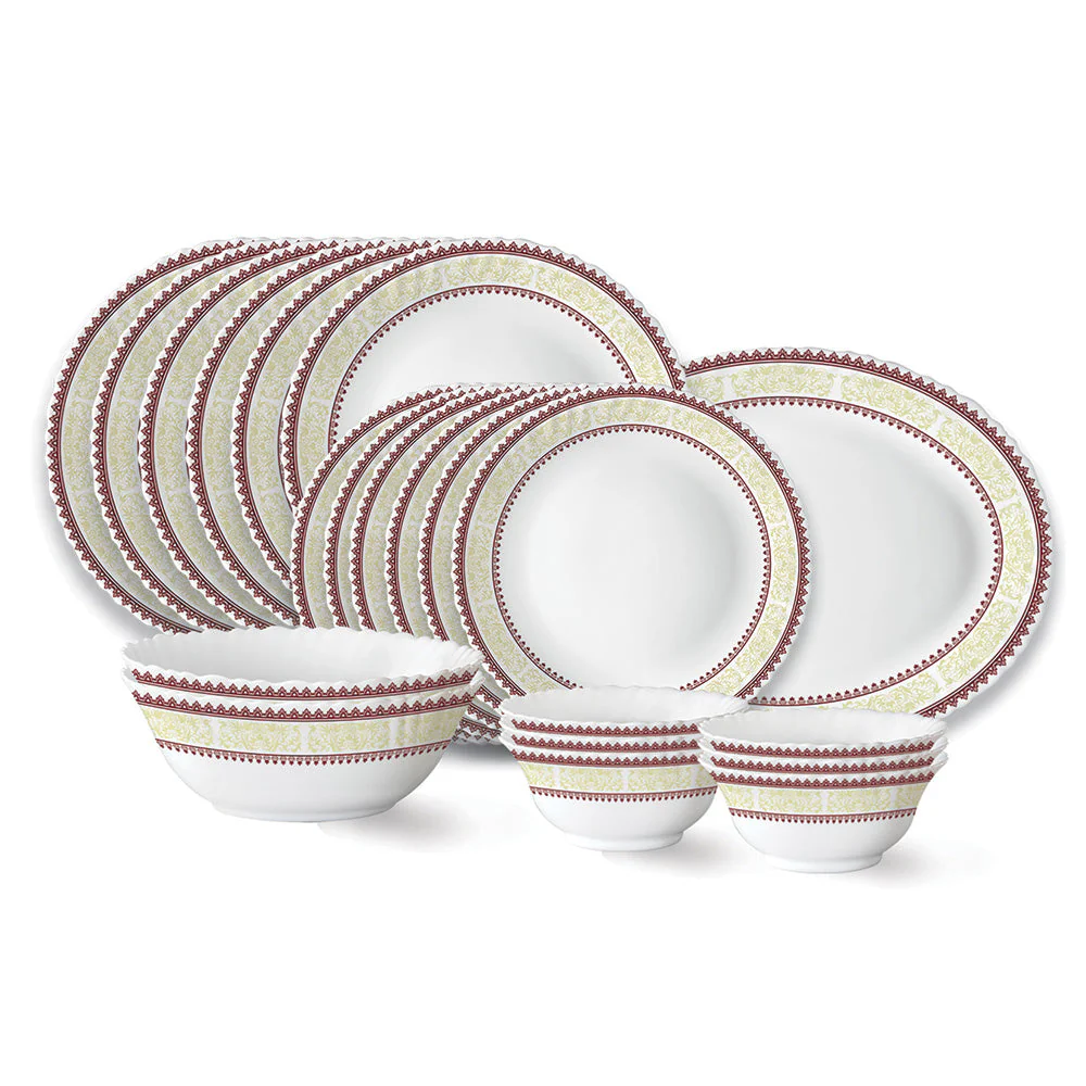 Larah by Borosil Elega Dinner Set, 10 pc