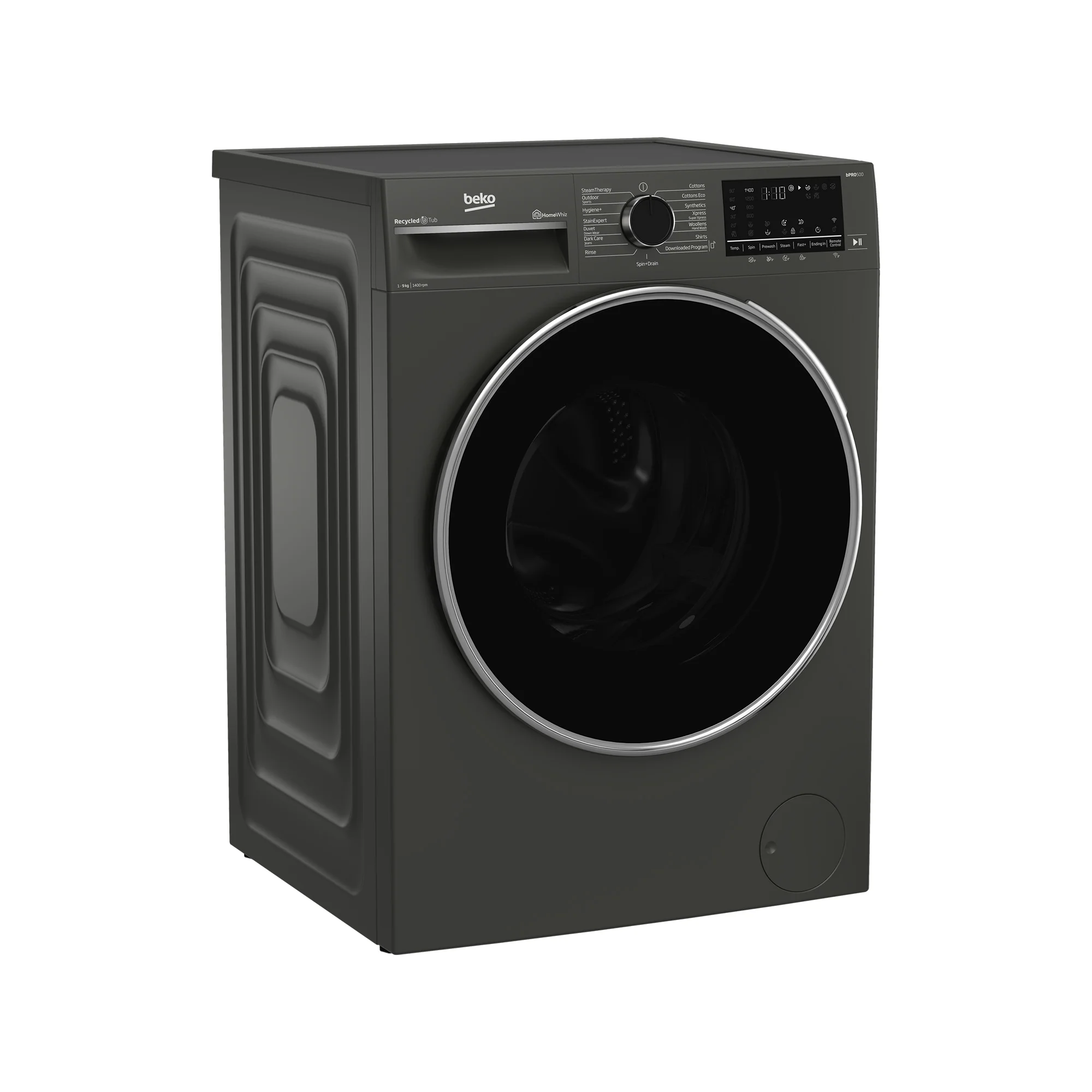 Beko 9kg Front Loader Washing Machine Manhattan Grey