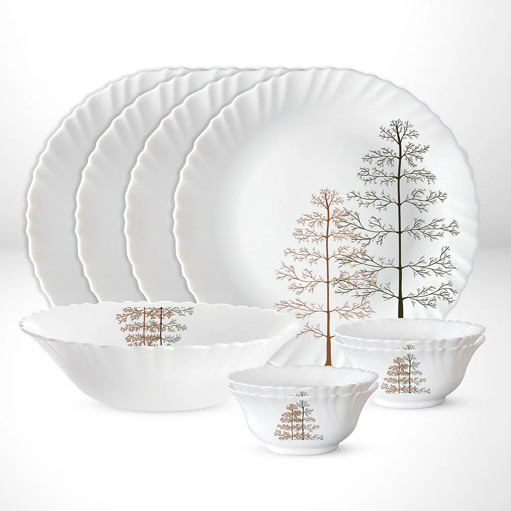 Larah by Borosil Pine Dinner Set, 23 pc
