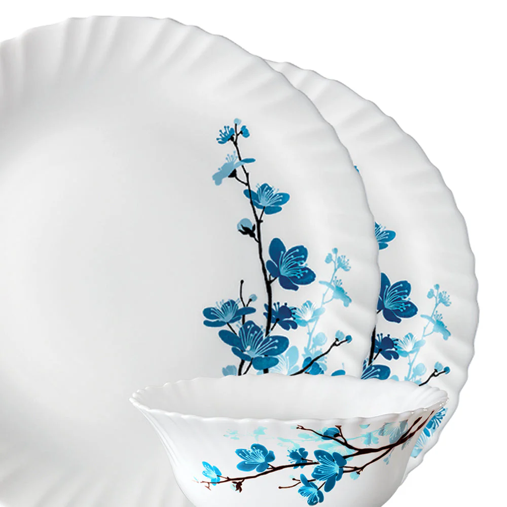 Larah by Borosil Mimosa Dinner Set, 19 pc