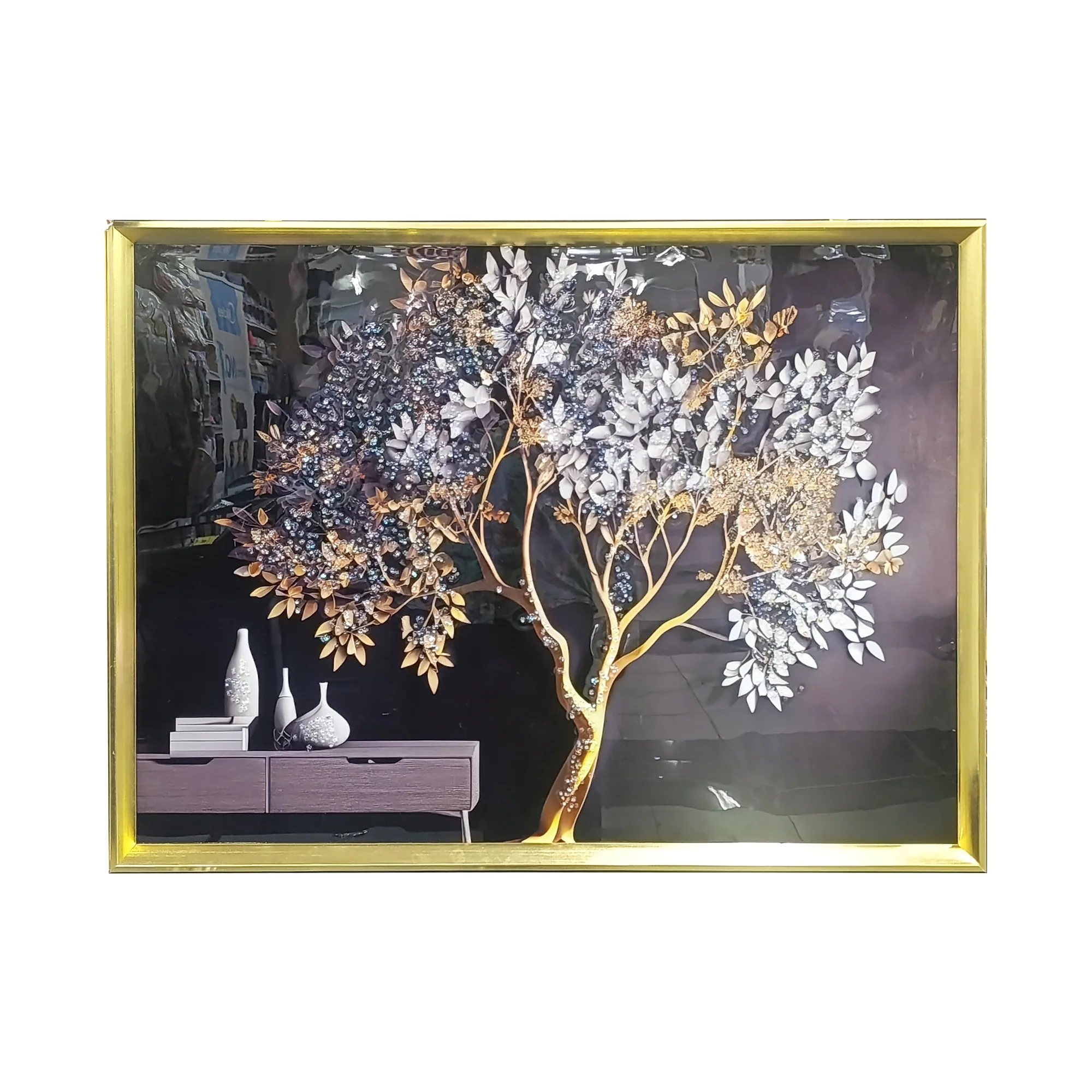 Diamond Tree Painting Multicoloured