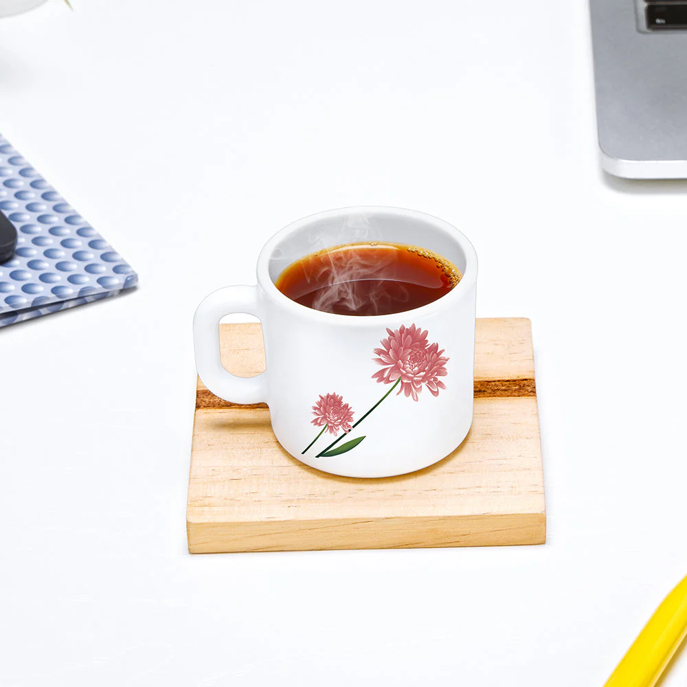 Larah by Borosil Nargis Mug Set, 240ml x 2