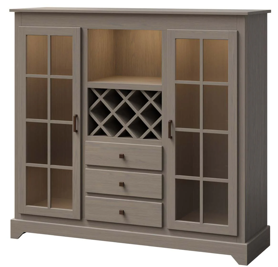Amish Country Style Wine Cabinet